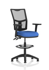 Eclipse Plus II Mesh Chair Blue Adjustable Arms Hi Rise Kit KC0270 DD